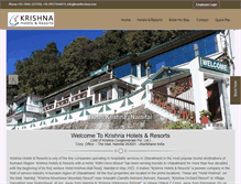 Tablet Screenshot of hotelkrishna.com